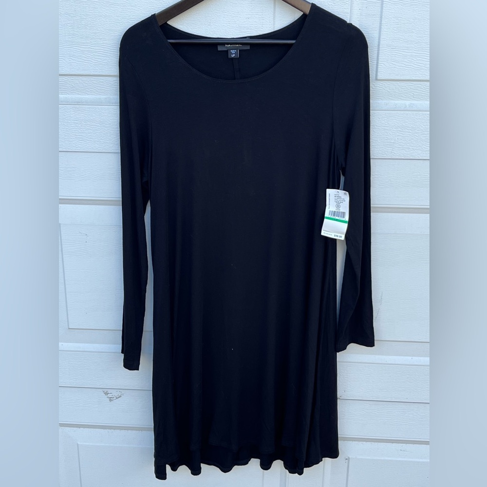 Women's Karen Kane black long Sleeve swing Dress PL NWT